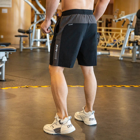 2023 Mens Fitness Running Shorts Men Sport Shorts Breathable Quick Drying Training Gym Sport Shorts Joggers Zip Pocket Shorts