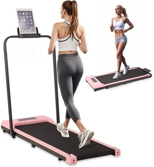2-In-1 Smart Walking Pad Foldable under Desk Treadmill Running Machine W/ Holder
